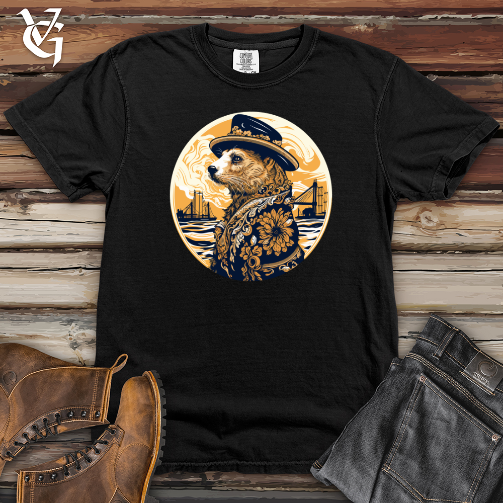 Viking Goods Otter Nautical Elegance Heavy Cotton Comfort Colors Tee Black / L