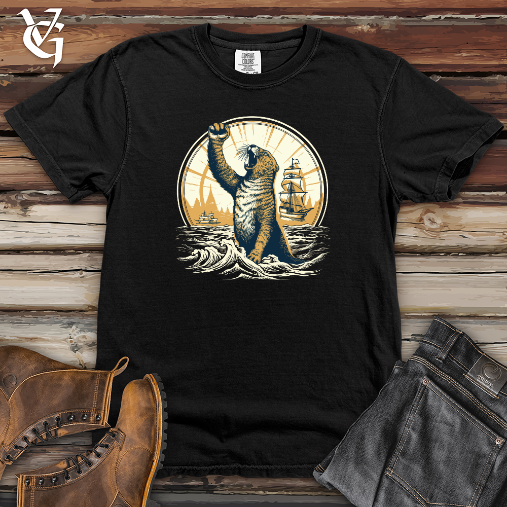 Viking Goods Otter Nautical Triumph Heavy Cotton Comfort Colors Tee Black / L