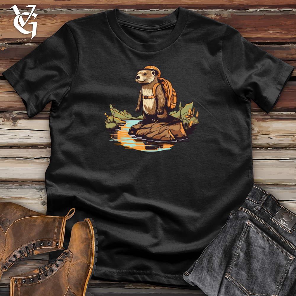 Viking Goods Otter Outdoor Hiking Expedition Softstyle Tee Black / L