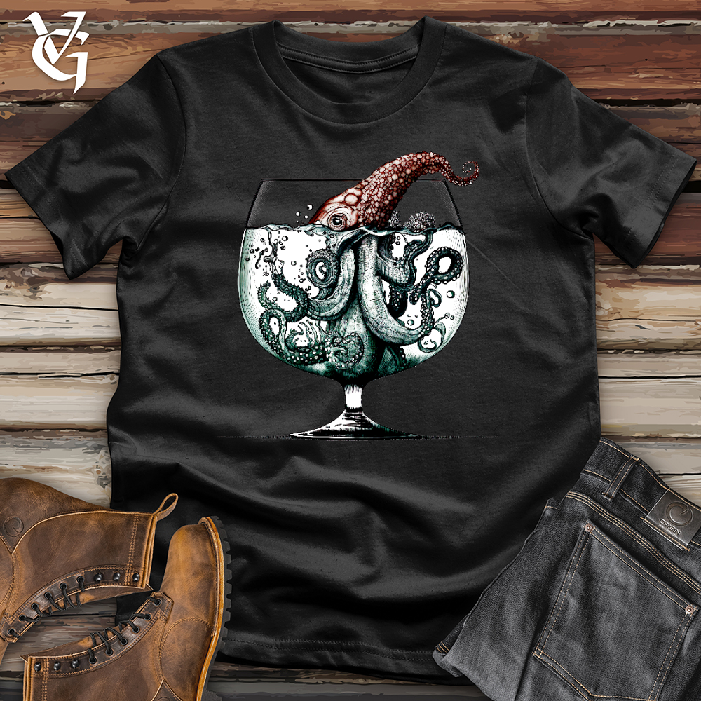 Viking Goods Over Indulging Octopus Softstyle Tee Black / L