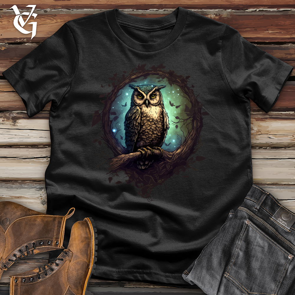 Viking Goods Owl Cosmic Dust Softstyle Tee Black / L