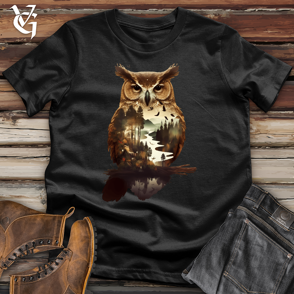 Viking Goods Owl of the River Softstyle Tee Black / L