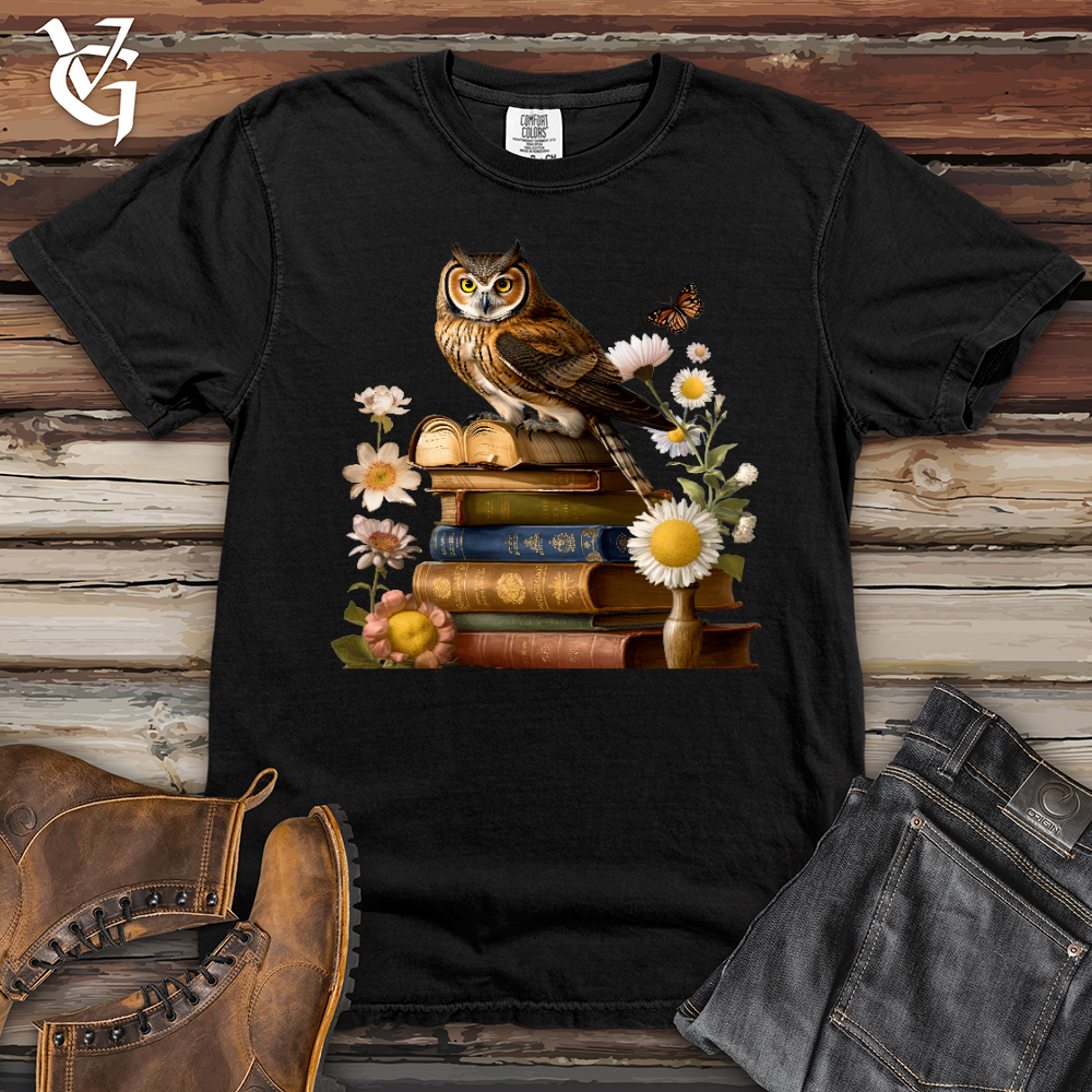 Viking Goods Owl Wisdom Heavy Cotton Comfort Colors Tee Black / L