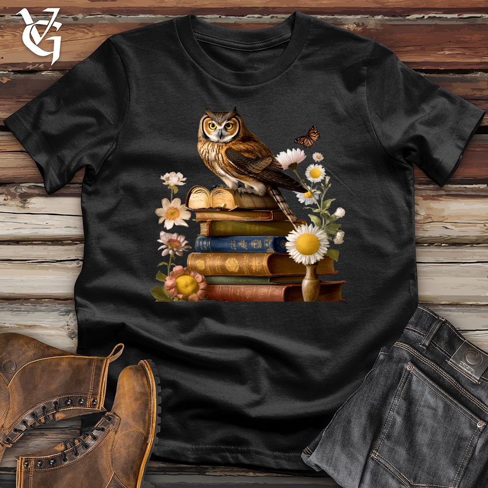 Viking Goods Owl Wisdom Softstyle Tee Black / L