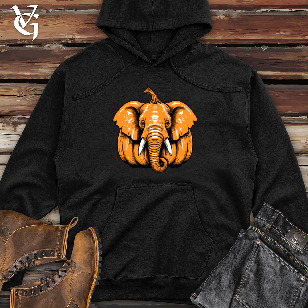 Viking Goods Pachyderm Pumpkin Midweight Hooded Sweatshirt Black / L