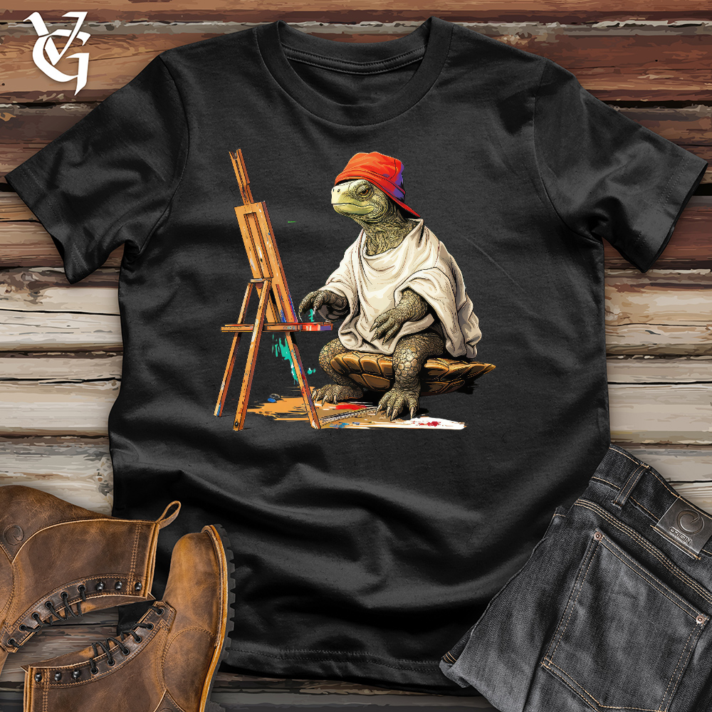 Viking Goods Painting Turtle Cotton Tee Black / L