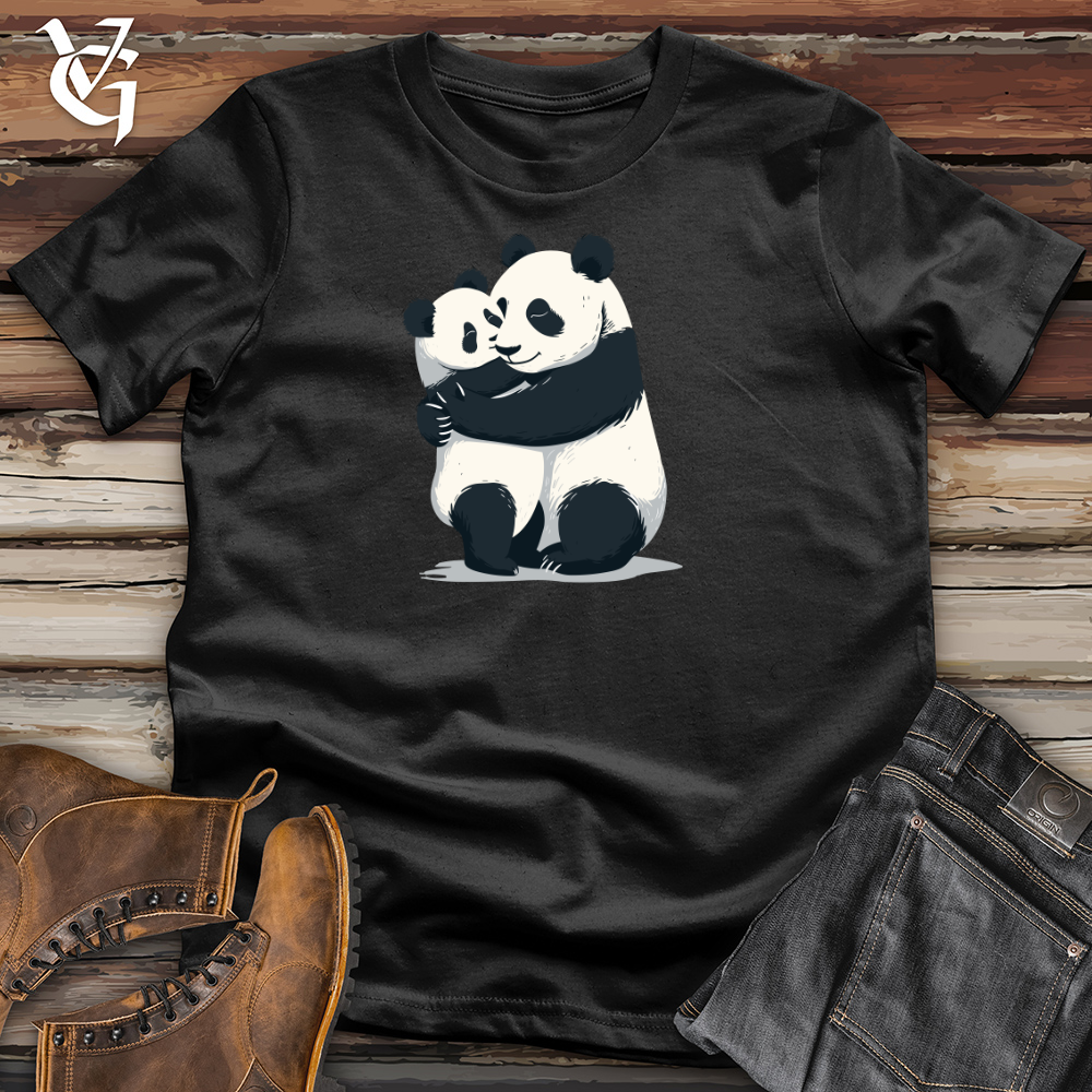 Viking Goods Panda Cuddle Embrace Cotton Tee Steel Blue / L