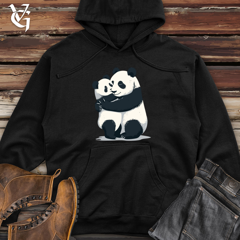 Viking Goods Panda Cuddle Embrace Midweight Hooded Sweatshirt Army / L