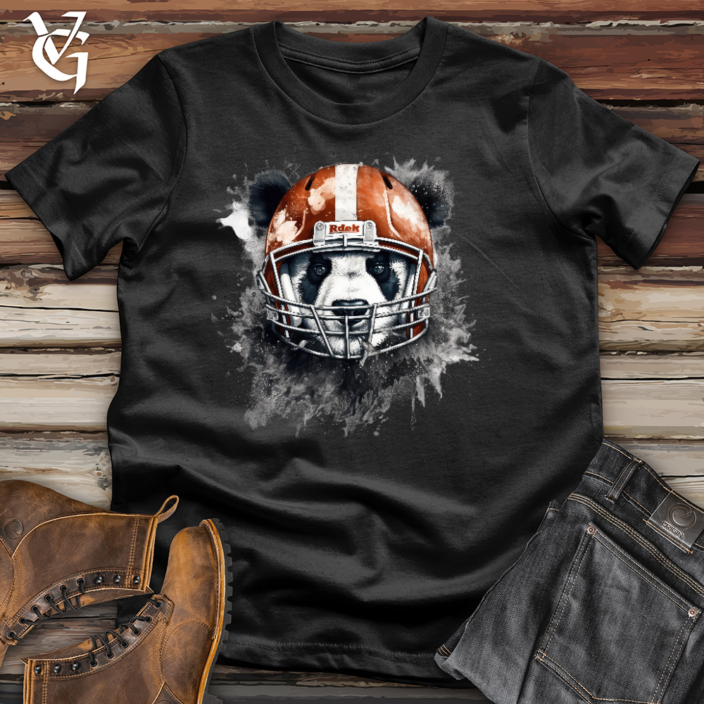 Viking Goods Panda Football Player Cotton Tee Black / L