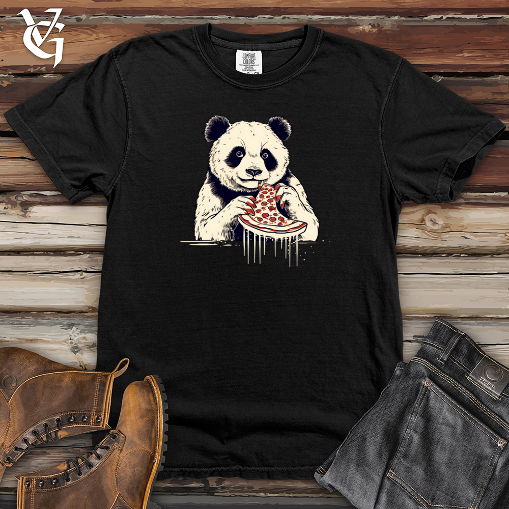 Viking Goods Panda Pizza Munch Heavy Cotton Comfort Colors Tee Black / L