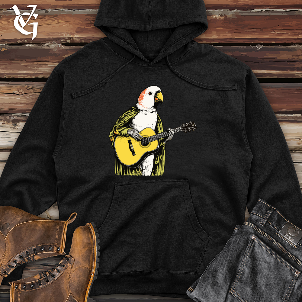Viking Goods Parrot Acoustic Solo Midweight Hooded Sweatshirt Black / L
