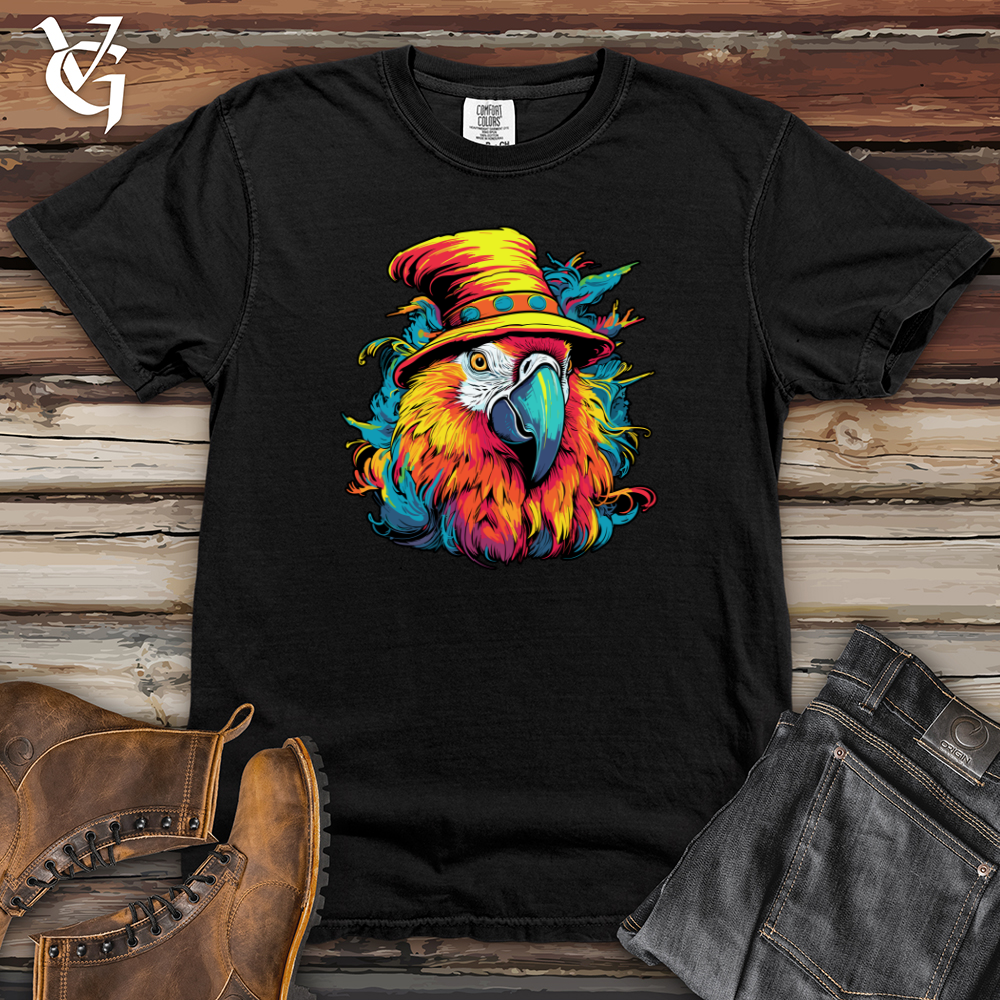 Viking Goods Parrot Top Hat Magic Heavy Cotton Comfort Colors Tee Black / L