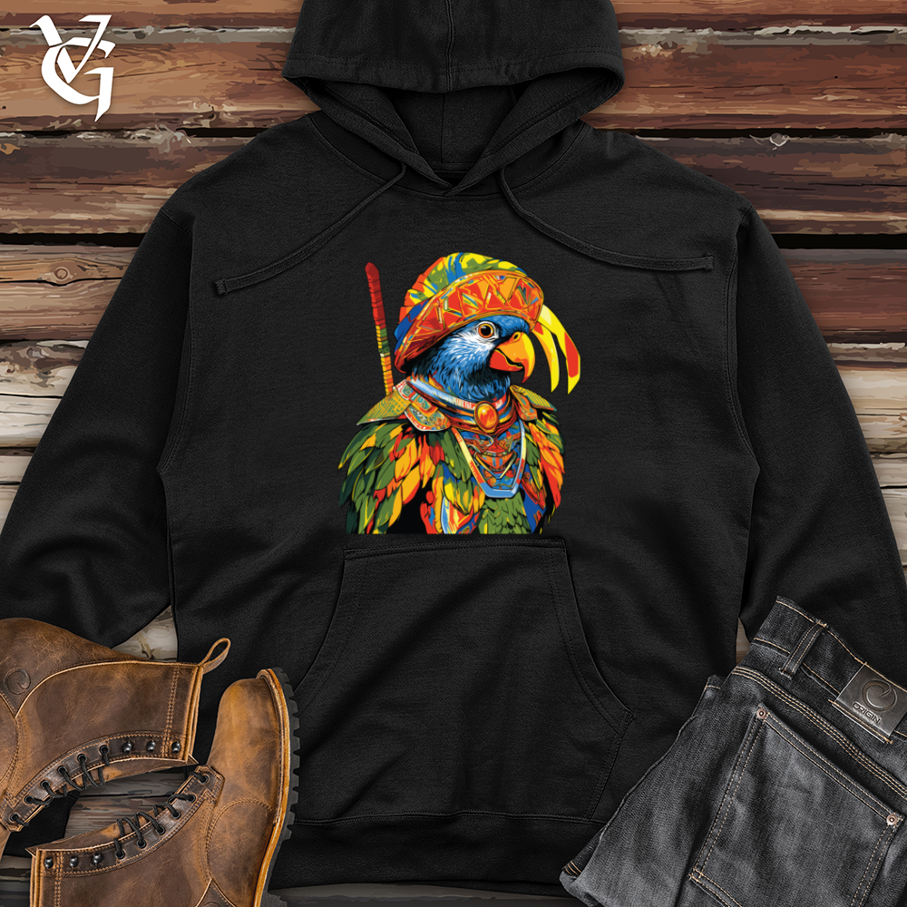 Viking Goods Parrot Warrior Splendor Midweight Hooded Sweatshirt Black / L