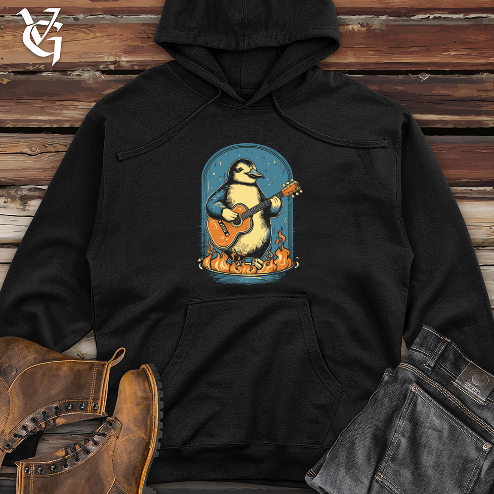 Viking Goods Penguin Guitar Solo Midweight Hooded Sweatshirt Black / L