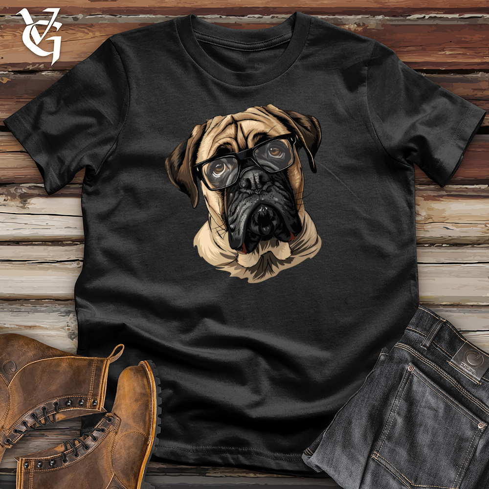 Viking Goods Pensive English Mastiff Portrait Cotton Tee Black / L