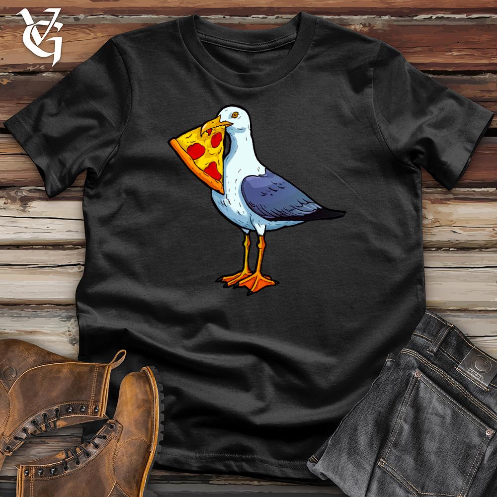 Viking Goods Pigeon Pizza Cotton Tee Black / L