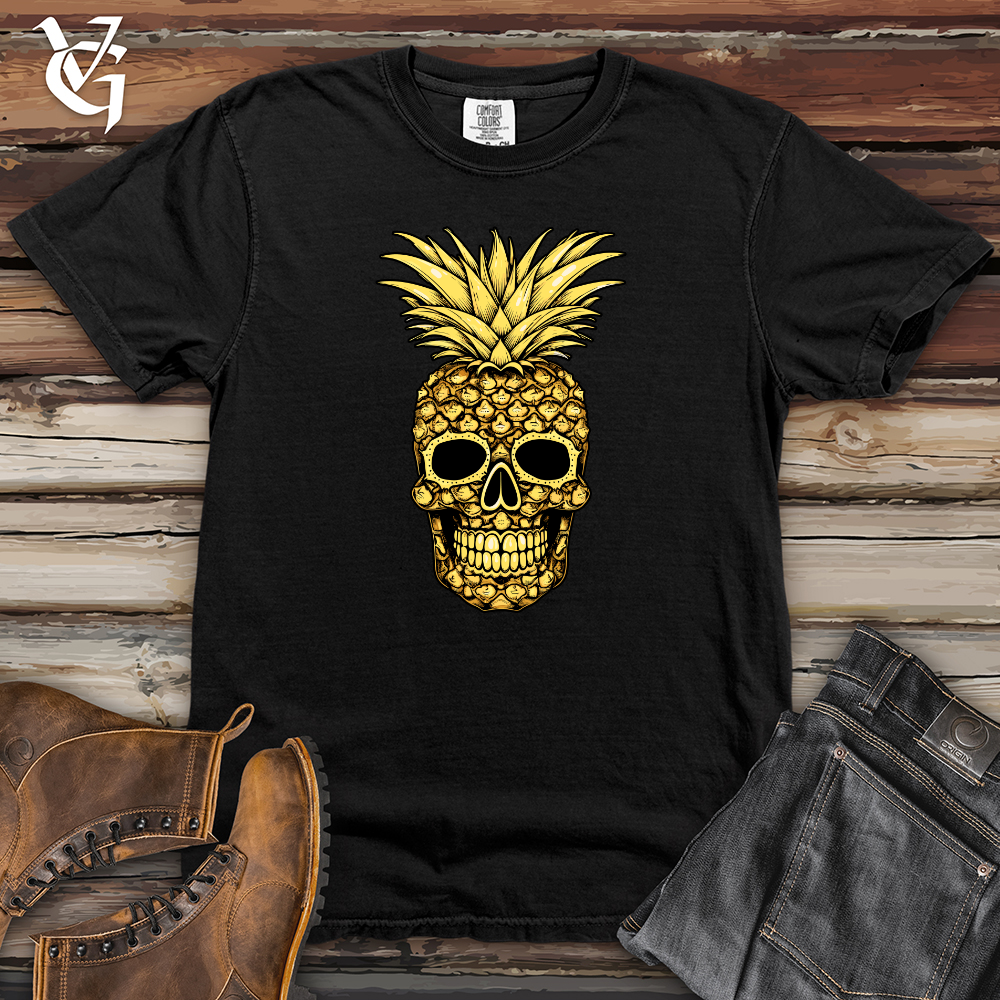 Viking Goods Pineapple Galaxy Skull Heavy Cotton Comfort Colors Tee Black / L