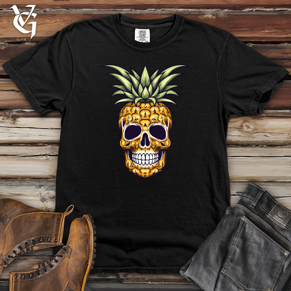 Viking Goods Pineapple Skull Heavy Cotton Comfort Colors Tee Black / L