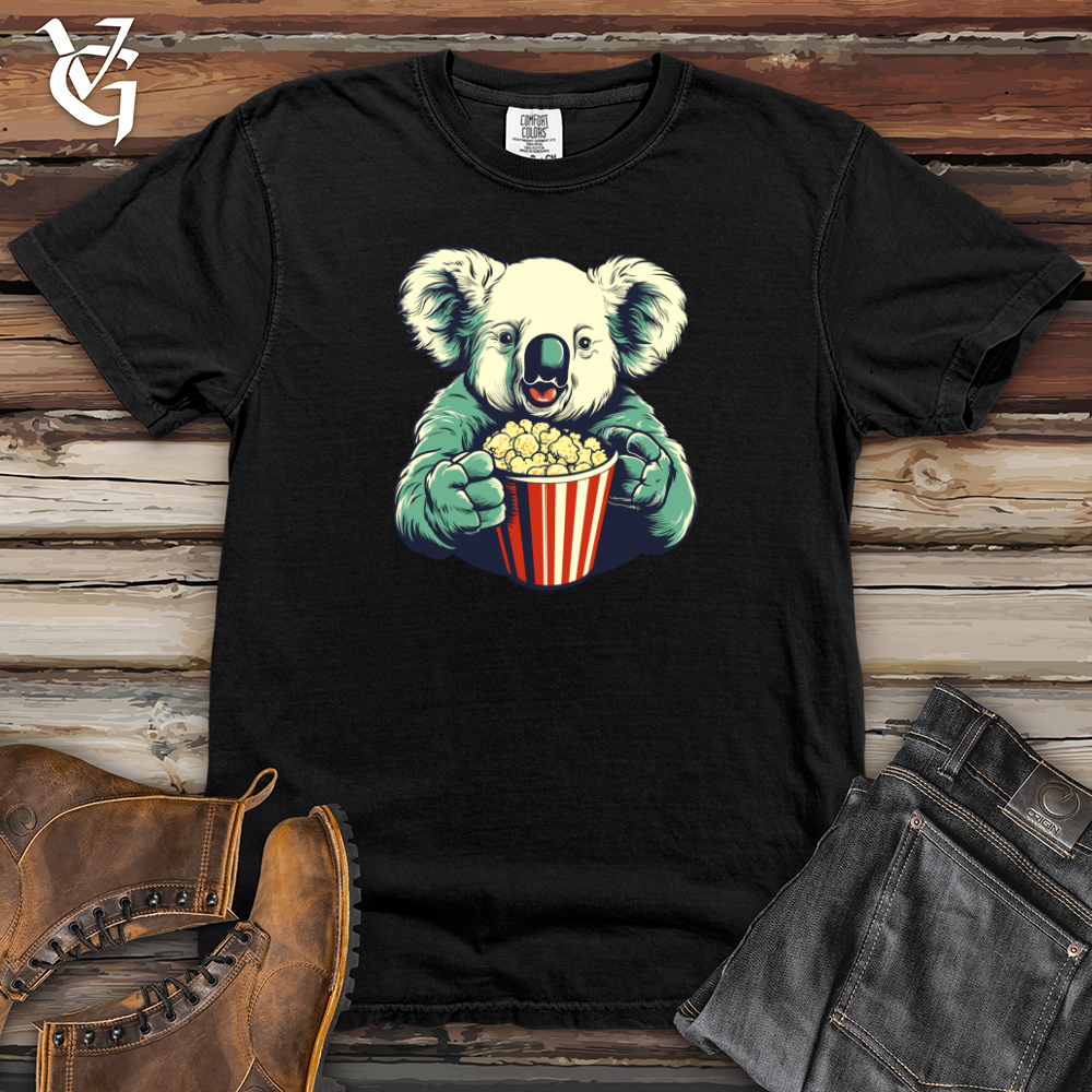 Viking Goods Popcorn-Munching Koala Heavy Cotton Comfort Colors Tee Black / L