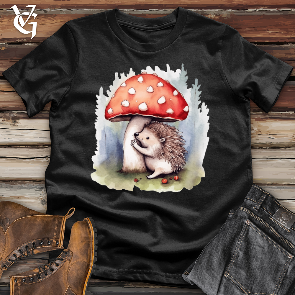 Viking Goods Porcupine Hugging Mushroom Softstyle Tee Black / L