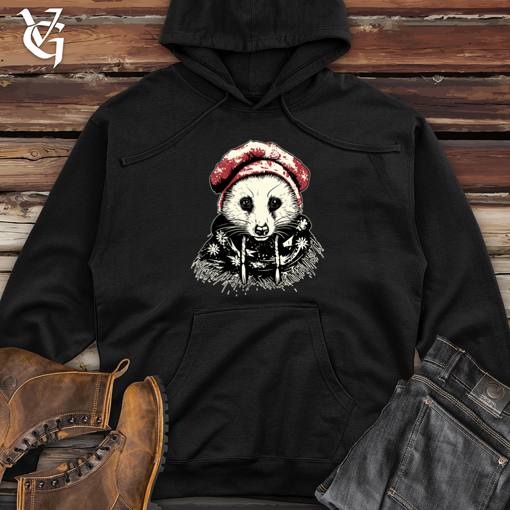 Viking Goods Possum Beanie Midweight Hooded Sweatshirt Black / L