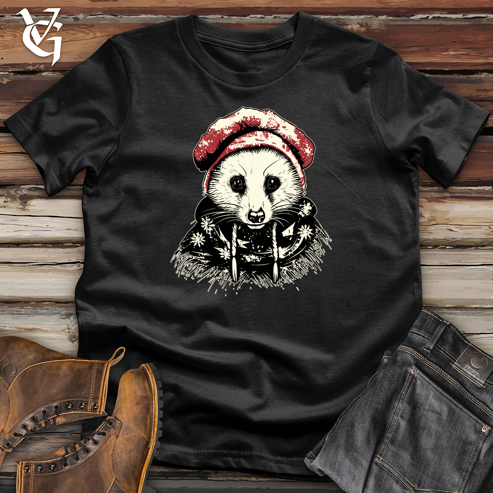 Viking Goods Possum Beanie Softstyle Tee Black / L
