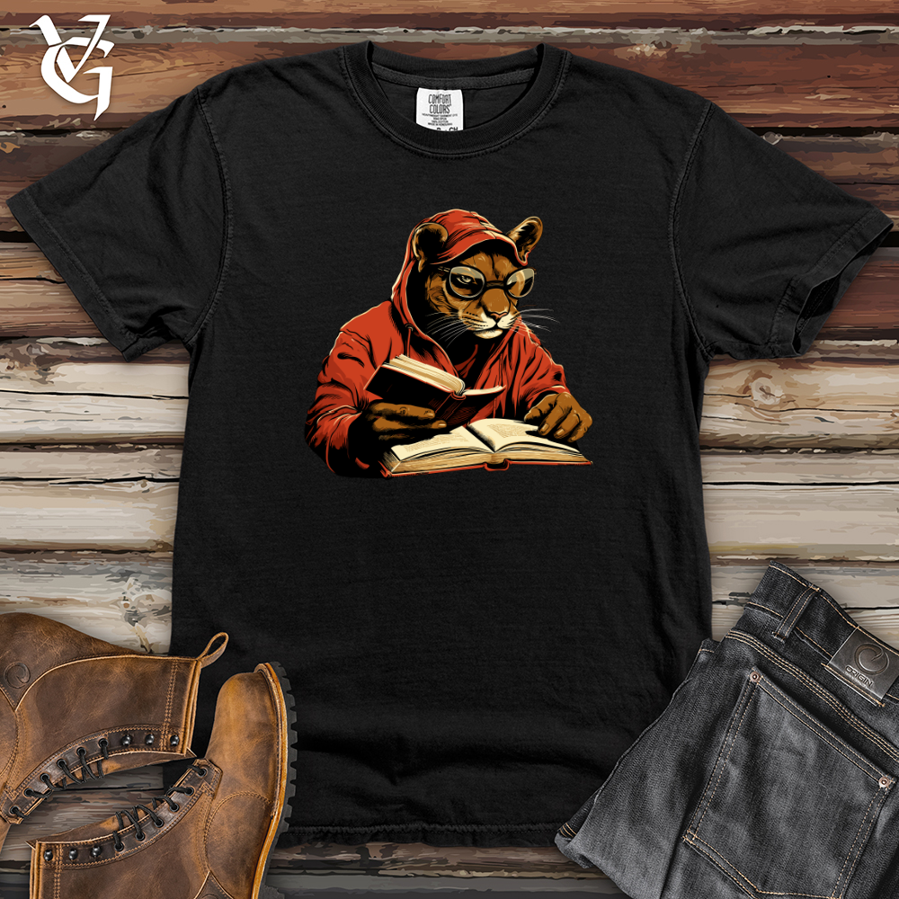 Viking Goods Puma Book Bliss Heavy Cotton Comfort Colors Tee Black / L