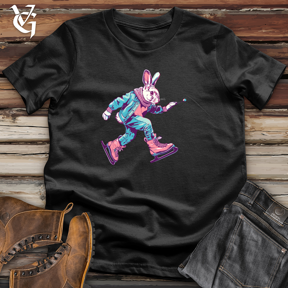 Viking Goods Rabbit Ice Skating Cotton Tee Navy / L