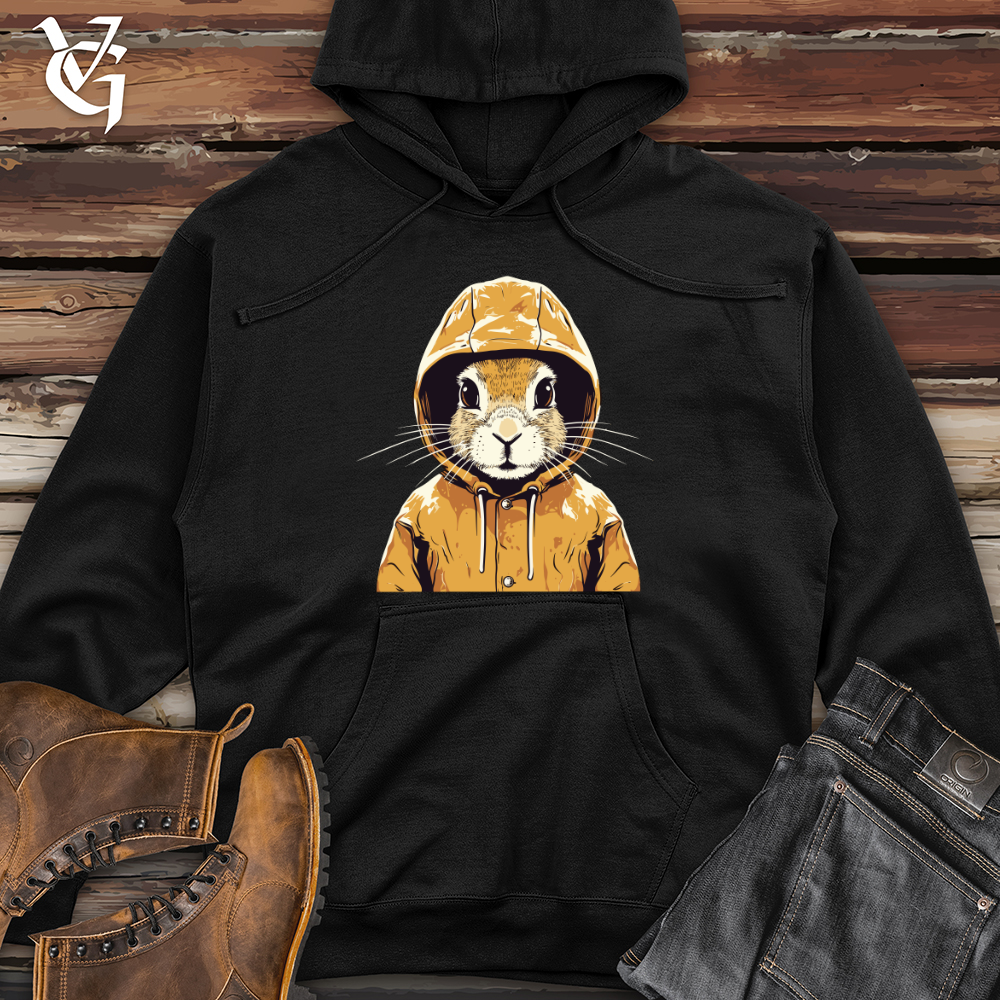 Viking Goods Rainy Rabbit Retro Midweight Hooded Sweatshirt Army / L