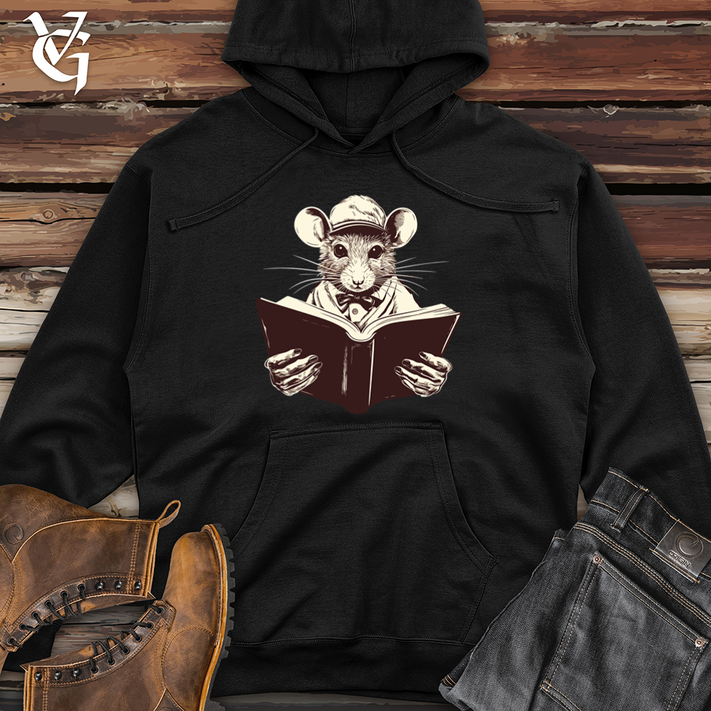 Viking Goods Rat Book Quest Midweight Hooded Sweatshirt Black / L