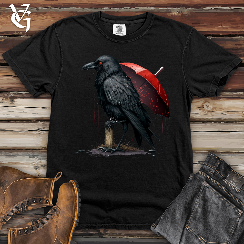 Viking Goods Raven In The Rain Comfort Heavy Cotton Comfort Colors Tee Black / L