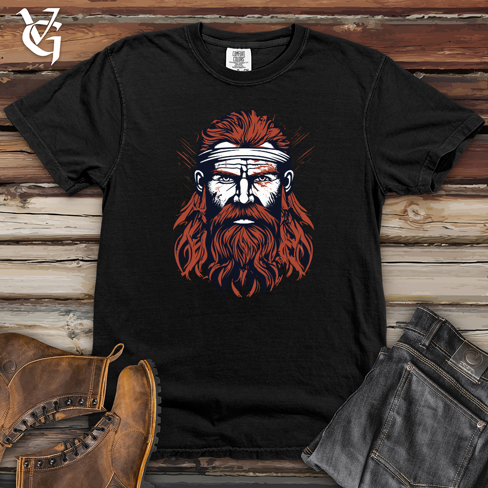 Viking Goods Red Viking Warrior Heavy Cotton Comfort Colors Tee Black / L