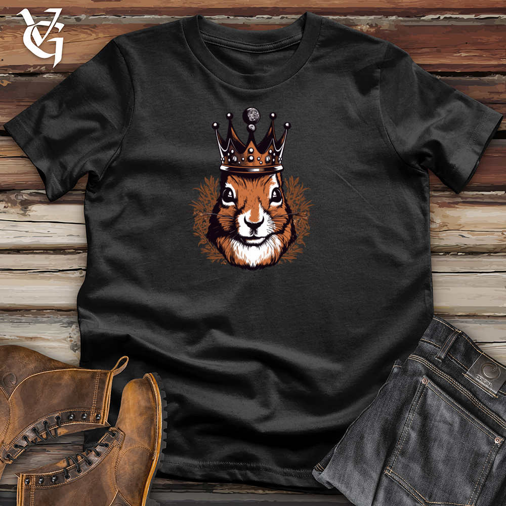 Viking Goods Regal Squirrel Cotton Tee Black / L