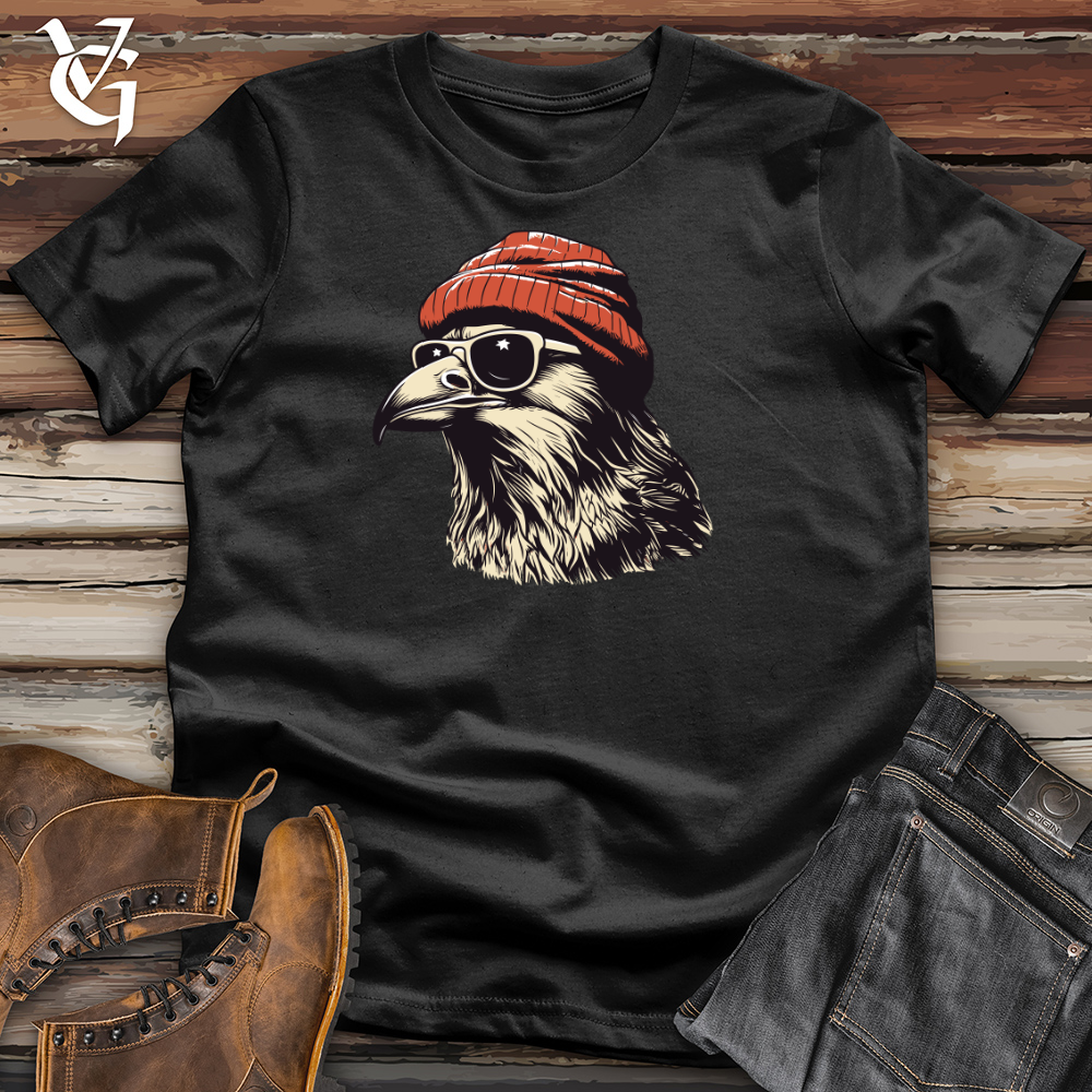 Viking Goods Retro Cool Crow Cotton Tee Black / L