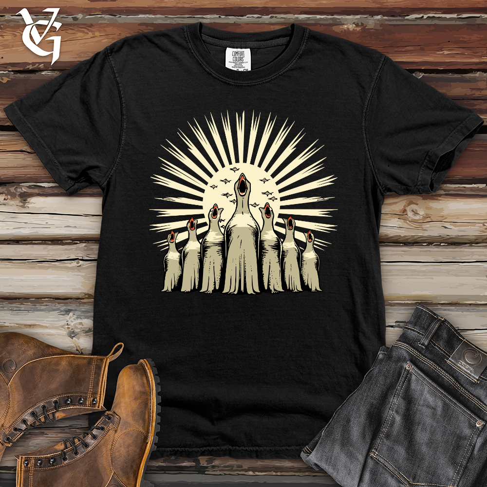 Viking Goods Retro Gospel Flight Heavy Cotton Comfort Colors Tee Black / L