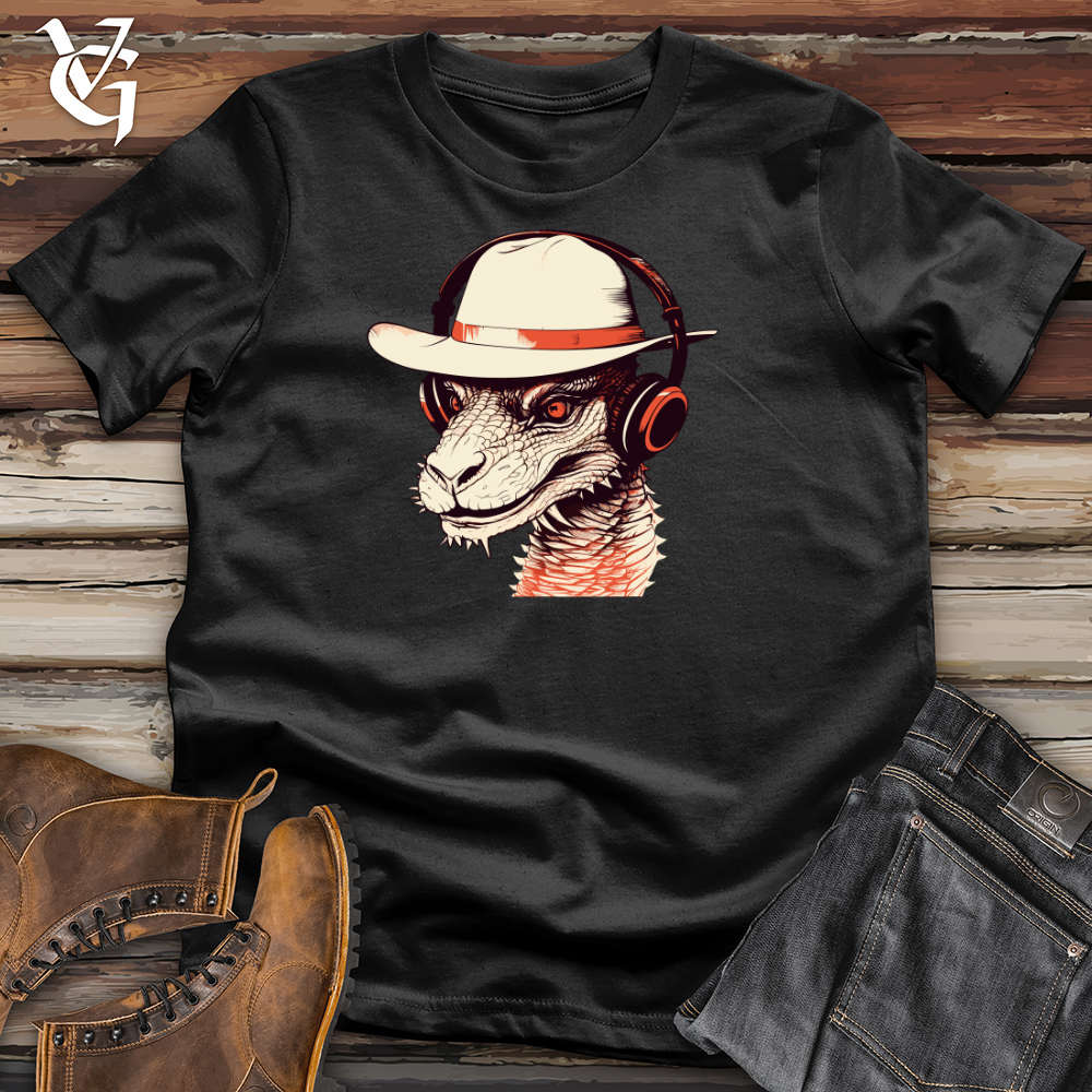 Viking Goods Retro Groove Wyvern Cotton Tee Black / L