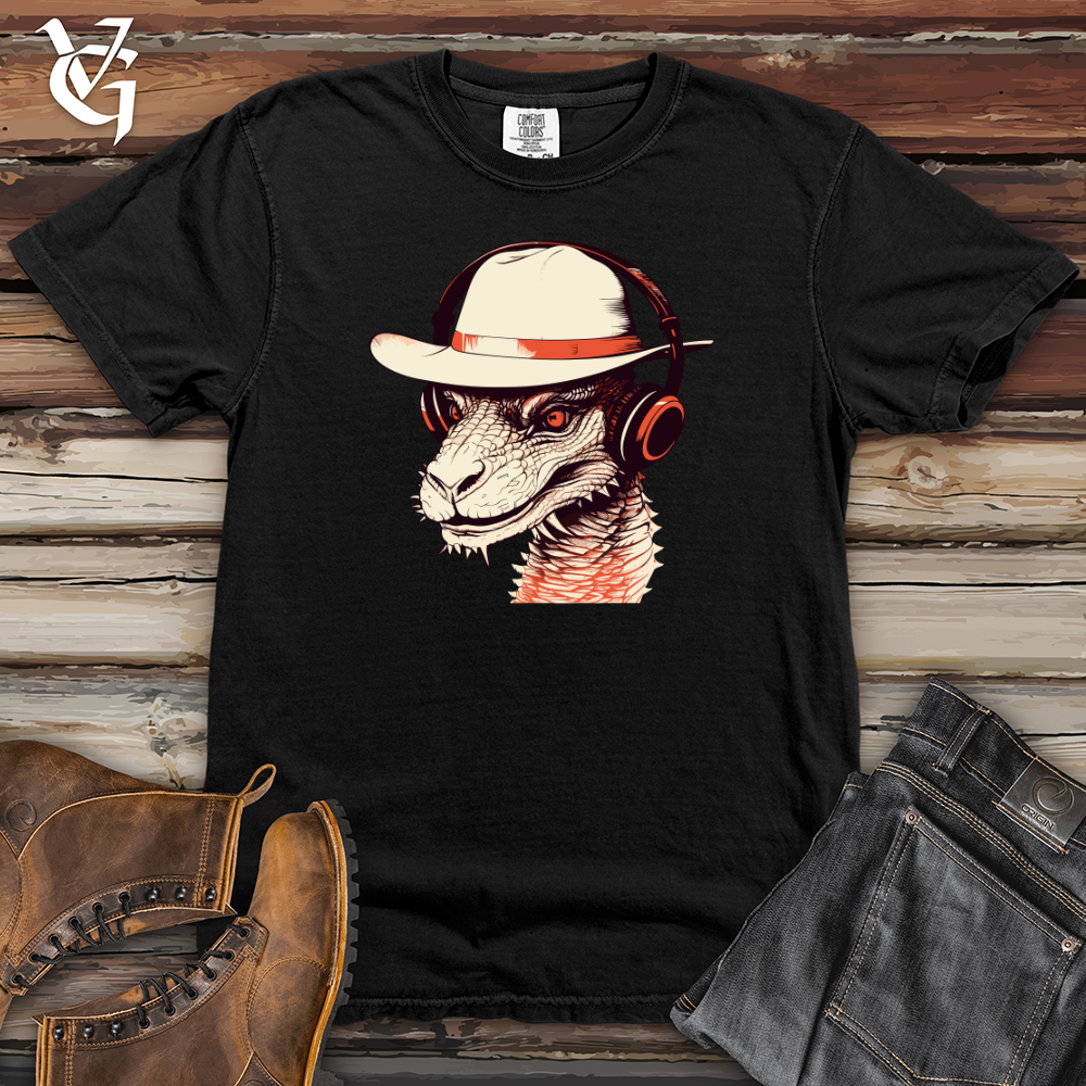 Viking Goods Retro Groove Wyvern Heavy Cotton Comfort Colors Tee Black / L