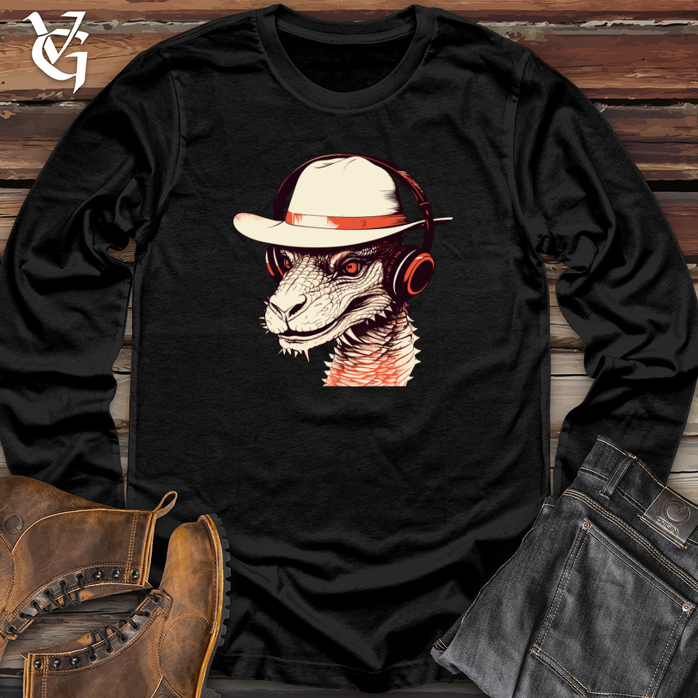 Viking Goods Retro Groove Wyvern Long Sleeve Black / L