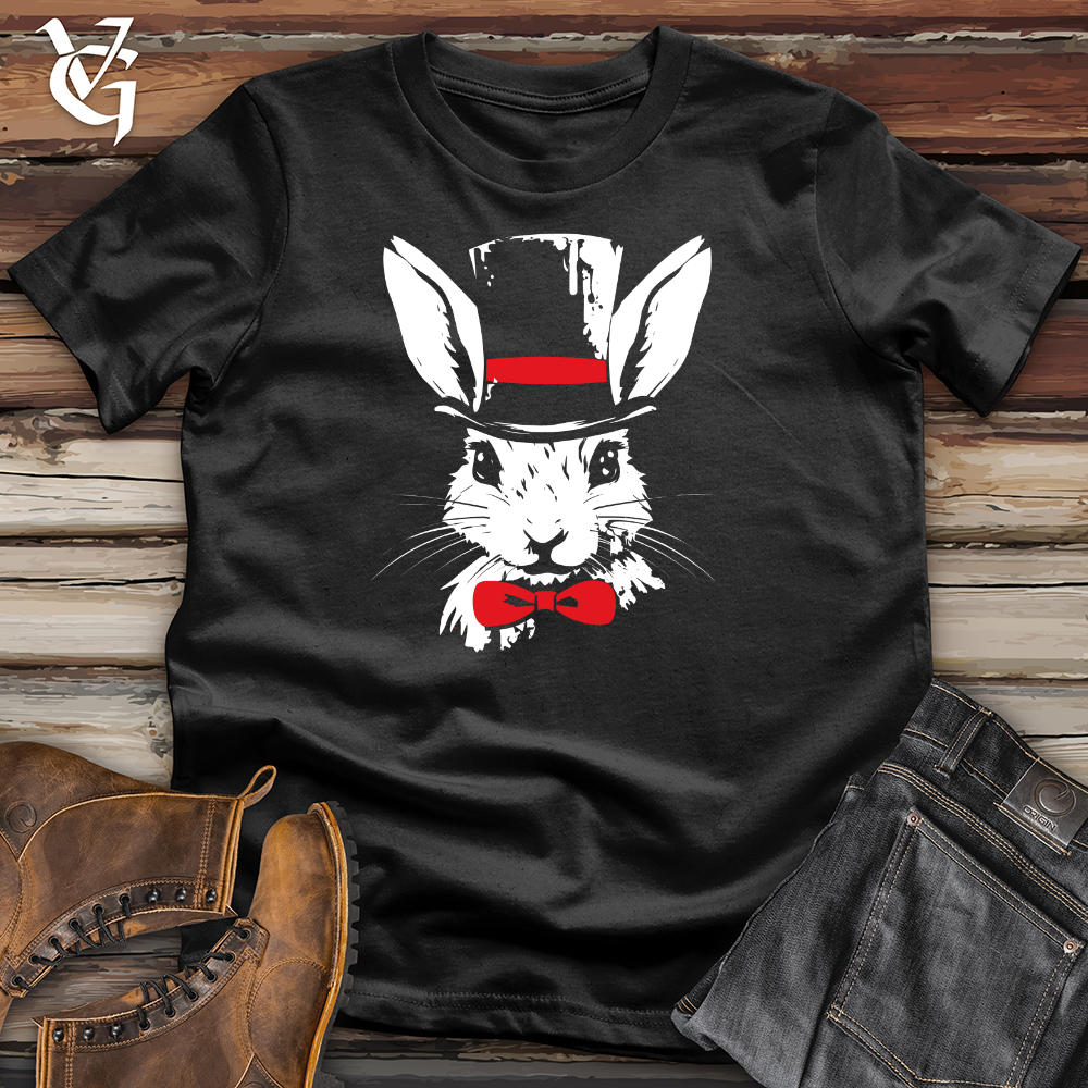 Viking Goods Retro Hare Elegance Cotton Tee Black / L