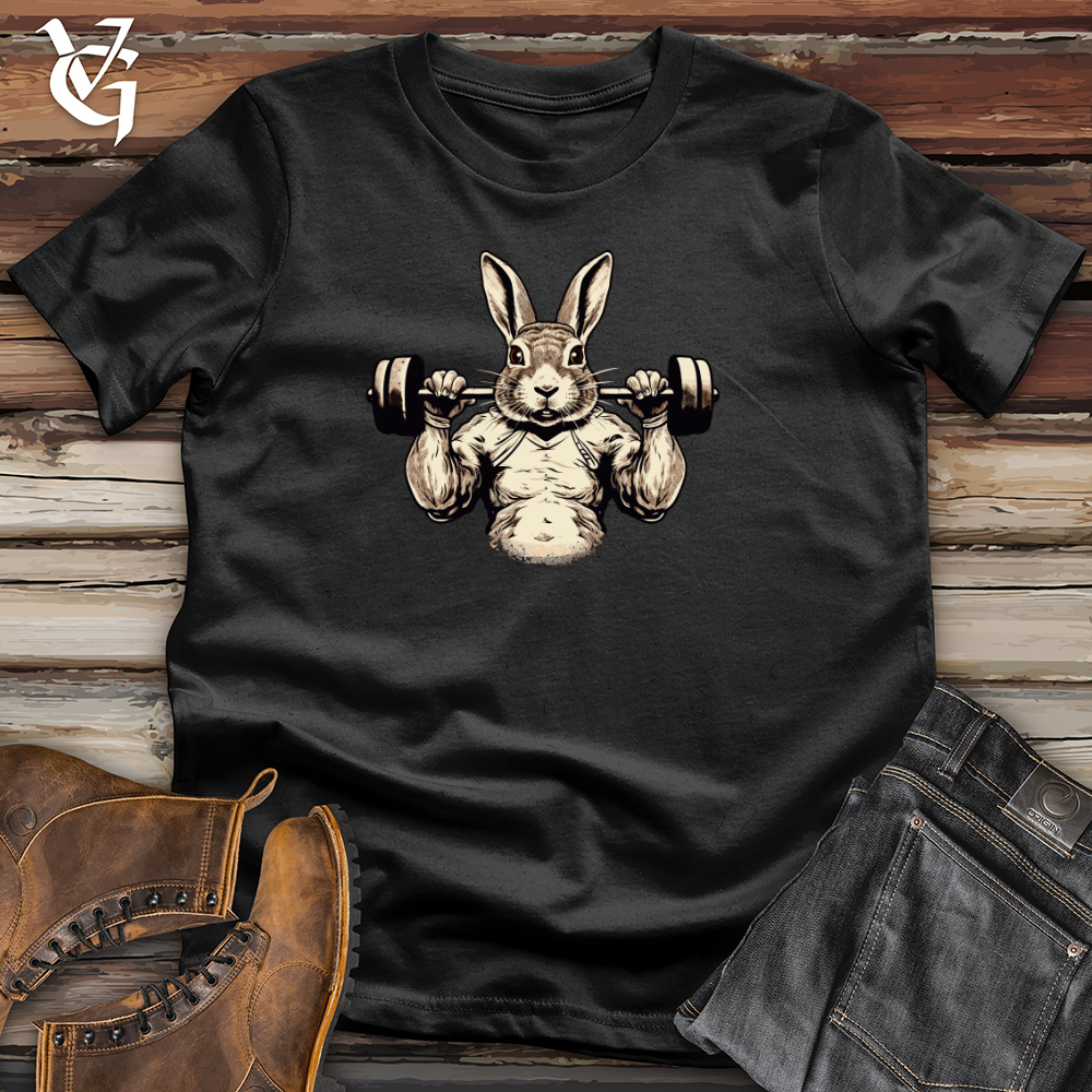 Viking Goods Retro Hare Power Cotton Tee Black / L