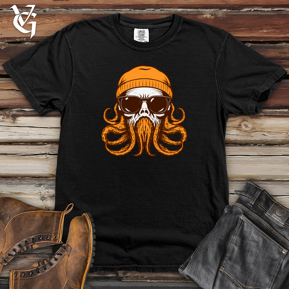 Viking Goods Retro Headed Cephalopod Heavy Cotton Comfort Colors Tee Black / L