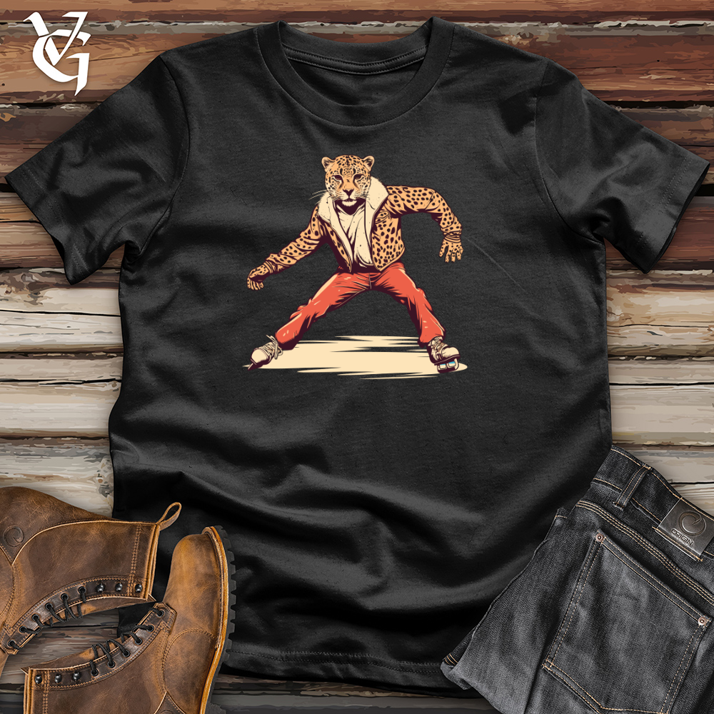 Viking Goods Retro Ice Sprint Cheetah Cotton Tee Black / L