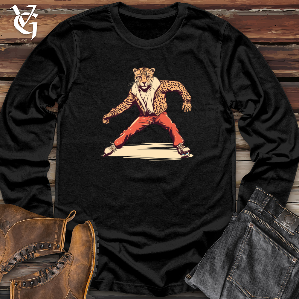 Viking Goods Retro Ice Sprint Cheetah Long Sleeve Black / L