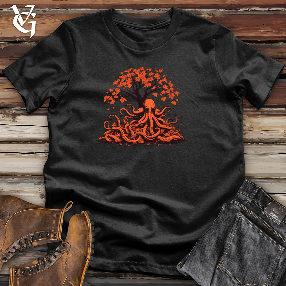 Viking Goods Retro Leaf Raker Cotton Tee Black / L