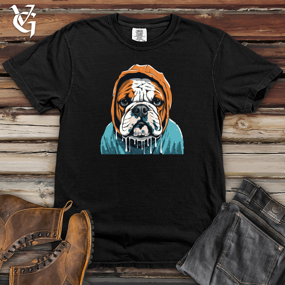 Viking Goods Retro Rainy Bulldog Heavy Cotton Comfort Colors Tee Black / L