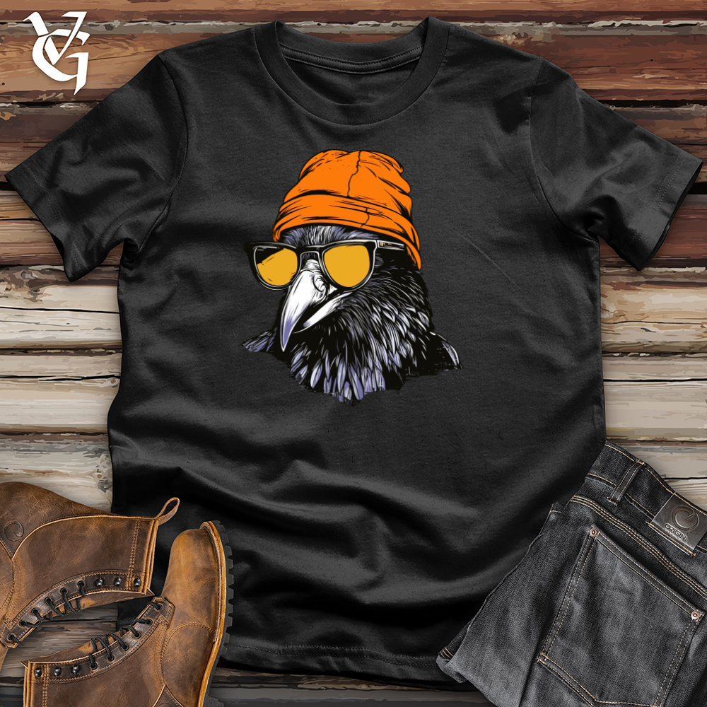 Viking Goods Retro Raven Shades Cotton Tee Black / L