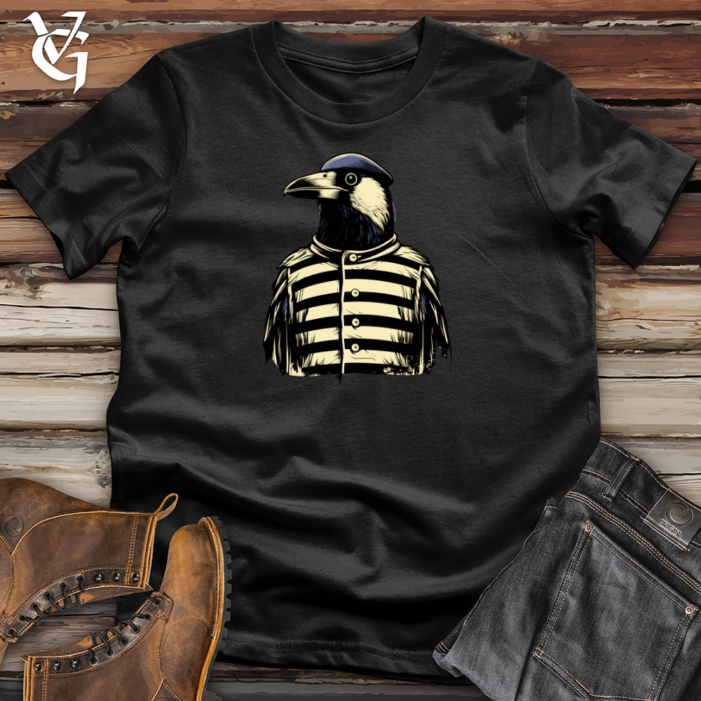 Viking Goods Retro Referee Raven Softstyle Tee Black / L