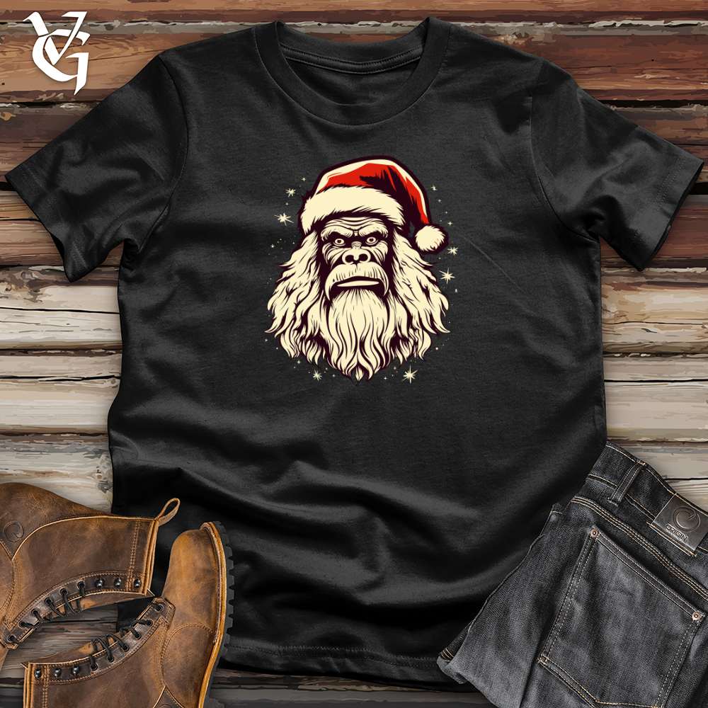 Viking Goods Retro Santa Sasquatch Softstyle Tee Black / L