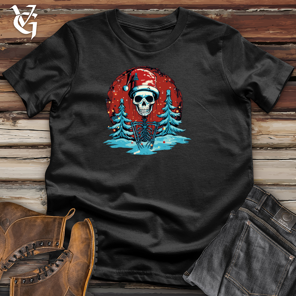 Viking Goods Retro Snowflake Celebration Cotton Tee Black / L