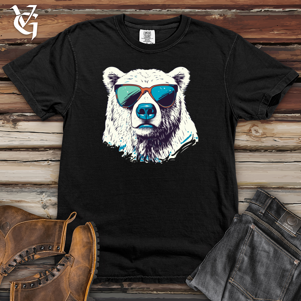 Viking Goods Retro Sunnies Bear Heavy Cotton Comfort Colors Tee Black / L